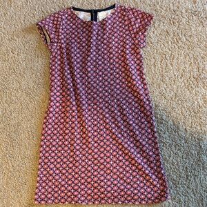 Crewcuts Pink and Black Circle Print Midi Dress